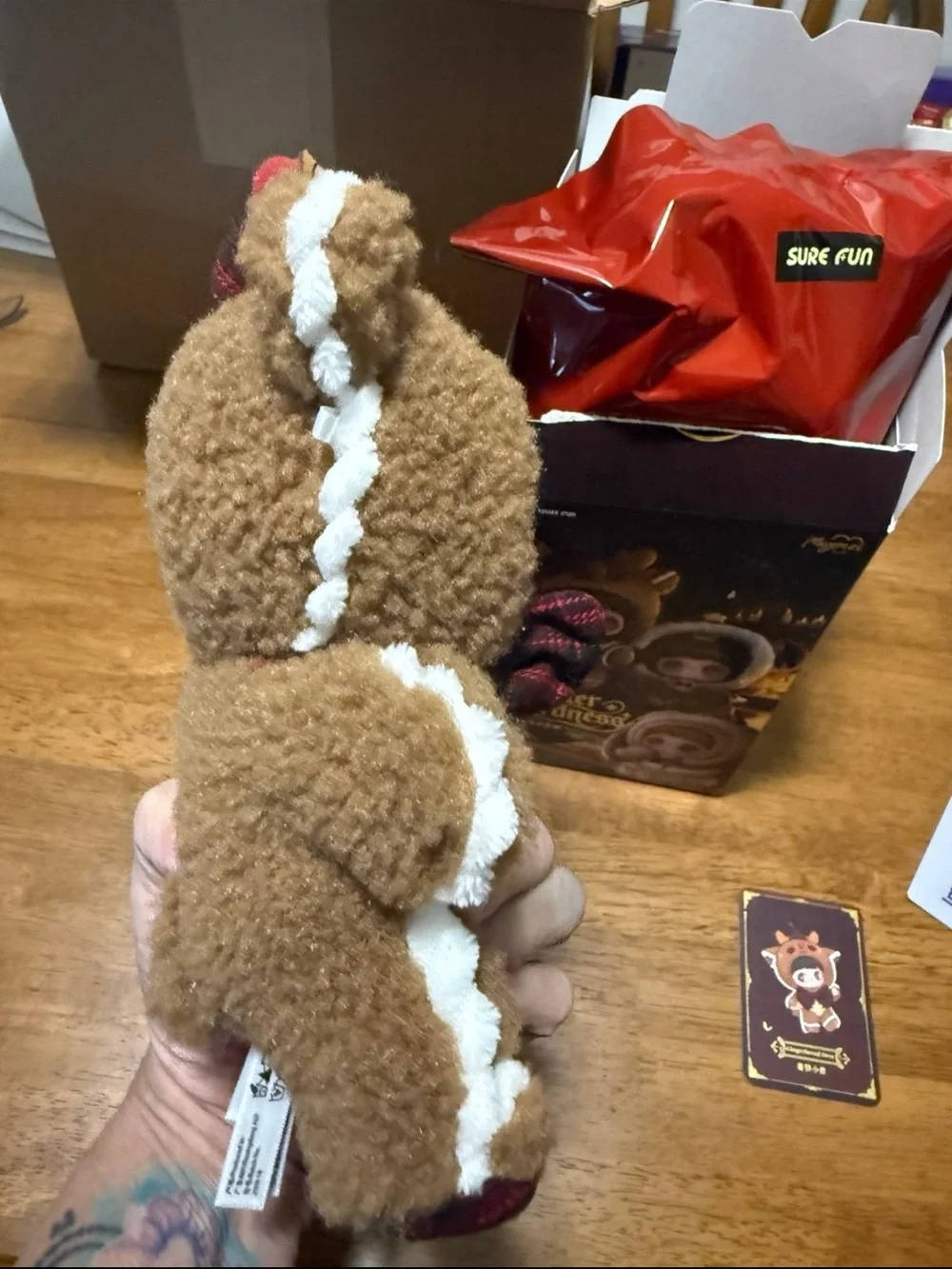 Maymae Winter Weirdness Plush Gingerbread Kids Costume Doll - Brown